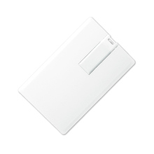 Флеш накопитель USB 2.0 в виде кредитной карты 16GB, пластик, белый