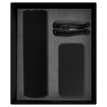 Набор подарочный Solution Prestige Trio (внешний аккумулятор, мультитул, термос), черный
