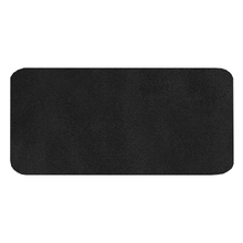 Шеврон Rectangle Smooth Leather размер 60*30 мм, черный, со скругленными углами