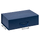 Подарочная коробка, размер 38,5*26*10,5 см, Solution Prestige Big Case Soft с магнитным клапаном и ручкой , с EVA ложементом 36,8*25,1*4 см под индивидуальную вырубку, темно-синяя