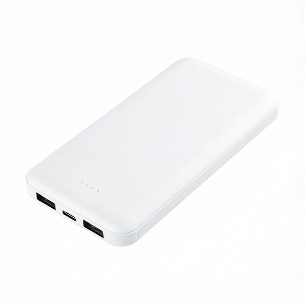 Внешний аккумулятор (powerbank) «Amper», 10 000 mAH, 5V 2.0 A, белый