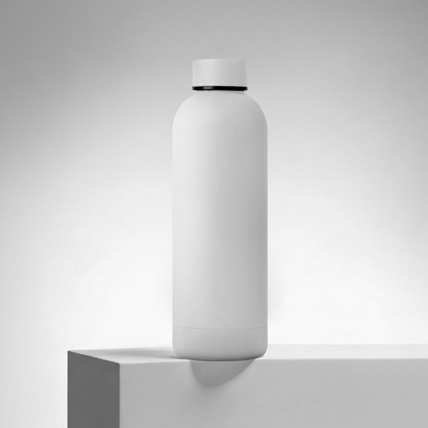 Вакуумная термобутылка с медной изоляцией «Cask», soft-touch, тубус, 500 мл